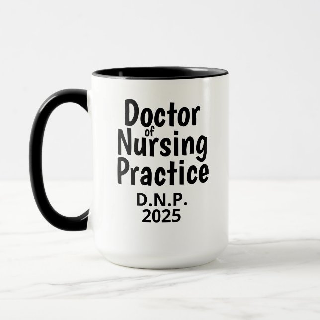 Mug Cadeau de fin d'études DNP Infirmière praticienne  (Gauche)