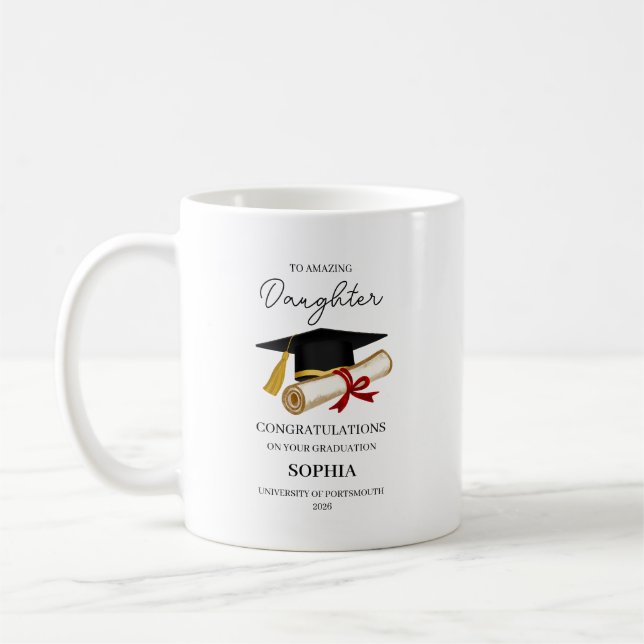Mug Cadeau de fin d'études pour fille (Gauche)