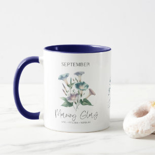 Mug Cadeau de Fleur de Naissance de Septembre Volubili