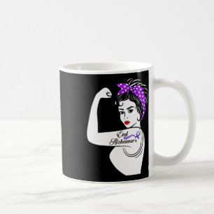 Mug Cadeau de foulard pour femmes Ruban violet fort de