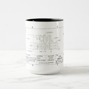 Mug cadeau de génie civil