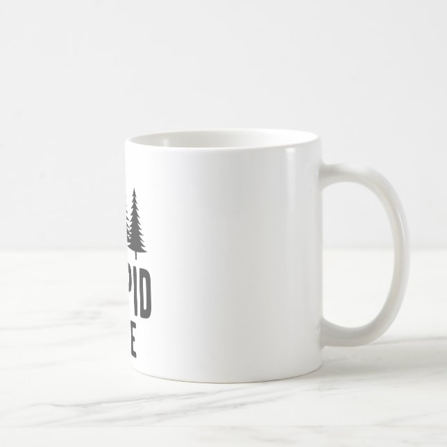 Mug Cadeau de golf de frisbee drôle d'arbre stupide (Droite)