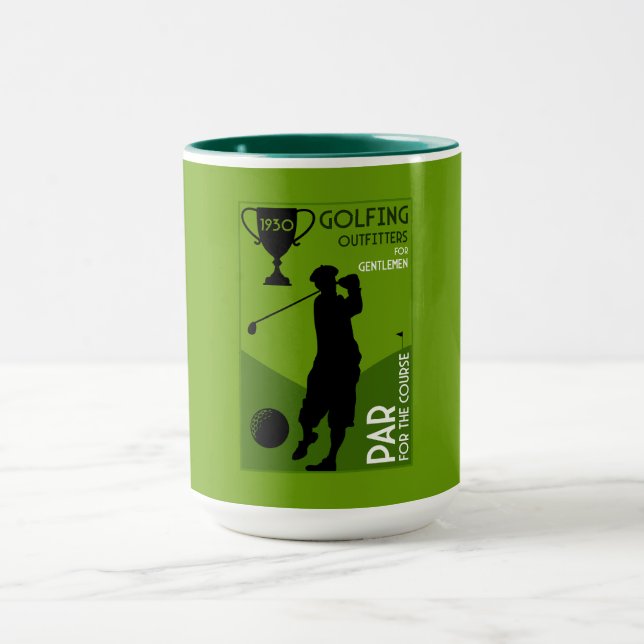 Mug Cadeau de golf Vintage (Centre)