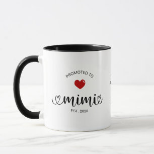 Mug Cadeau de grand-mère établie promue Mimi