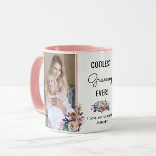 Mug Cadeau de grand-mère personnalisé avec photo Mamie