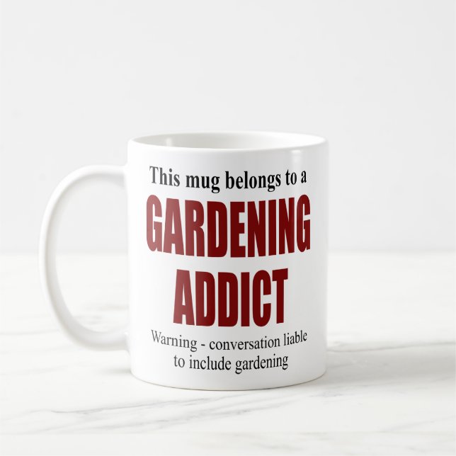 Mug Cadeau de jardinage personnalisé (Gauche)