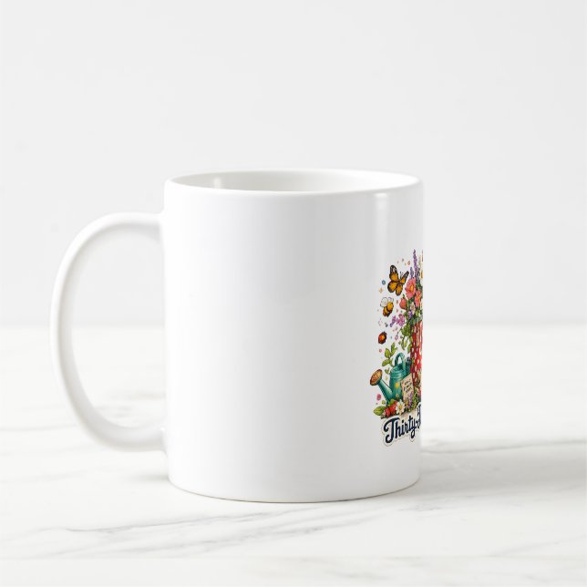 Mug cadeau de jardinage pour 33e anniversaire pour (Gauche)