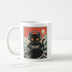 Mug Cadeau de jeu japonais de chat mignon kawaii d'ani