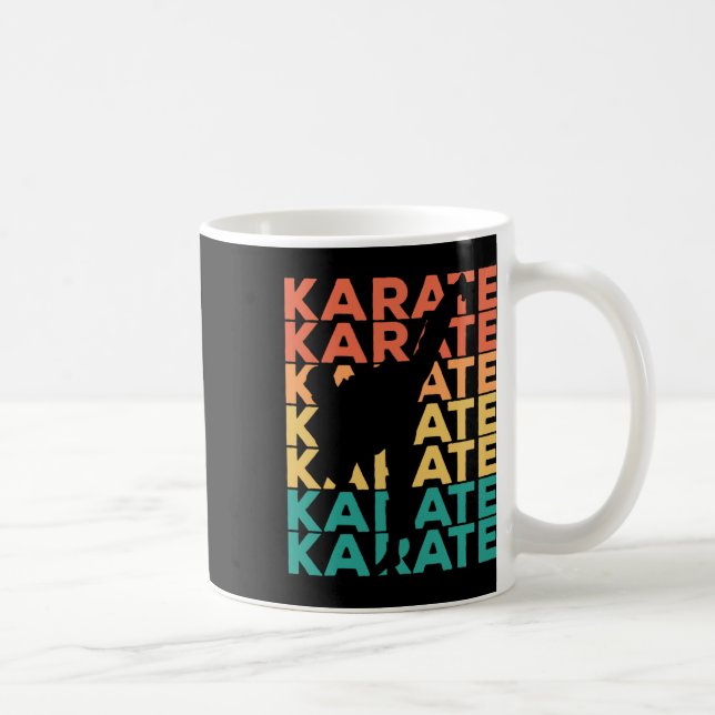 Mug Cadeau De Karaté Vintage Rétro Pour Karateka (Droite)
