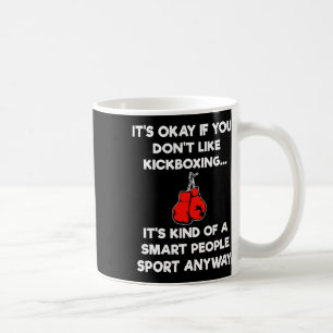 Mug Cadeau de kickboxing - Kickboxeur intelligent drôl