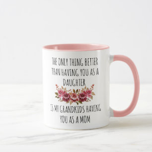 Mug Cadeau de la fête des mères à une fille de la part