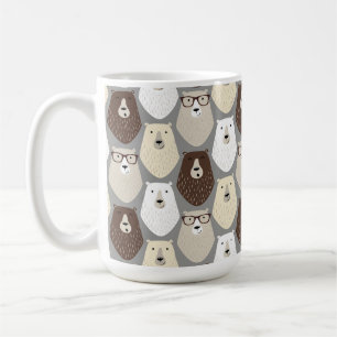 Mug Cadeau de la Fête des Pères à motif d'ours mignon