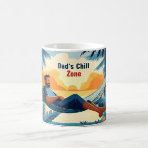 Mug Cadeau de la Fête des Pères ambiance tropicale Dad