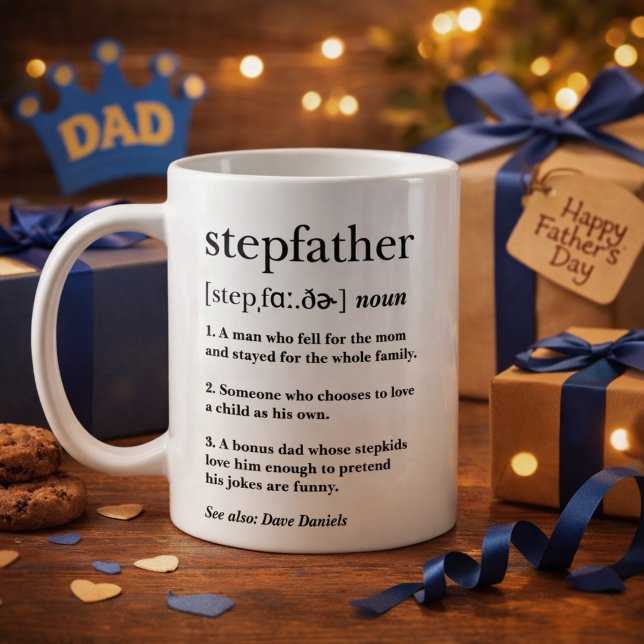 Mug Cadeau de la fête des pères définition beau-père s (Créateur téléchargé)