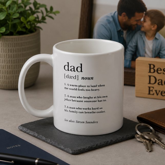 Mug Cadeau de la Fête des Pères Définition de Papa Drô (Créateur téléchargé)