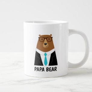 Mug cadeau de la fête des pères Ourson Papa Mignon