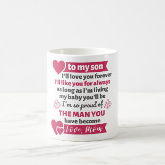 Mug cadeau de la mère au fils