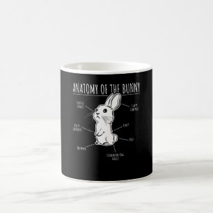 Mug Cadeau de lapin Anatomie Du Lapin Cute Rabbit Amou