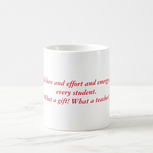 Mug Cadeau de l'enseignant Cadeaux de reconnaissance M (Centre)