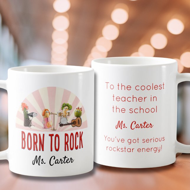 Mug Cadeau de l'enseignant cool - Funny Rockstar Energ (Créateur téléchargé)
