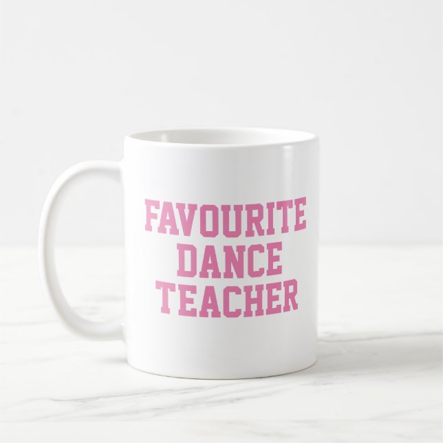 Mug Cadeau de l'enseignant de danse favori (Gauche)
