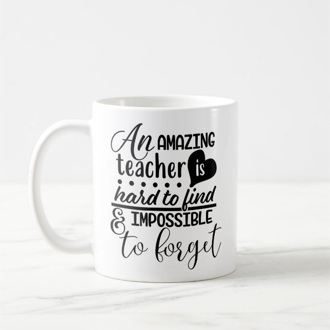 Mug Cadeau de l'enseignant personnalisé (Gauche)