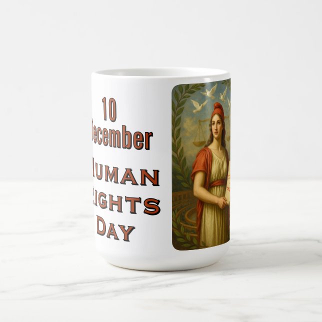 Mug Cadeau de l'événement de la Journée des droits de  (Centre)