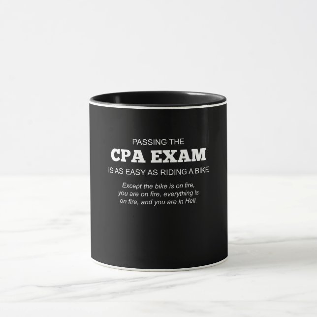 Mug Cadeau de l'examen CPA certifié (Centre)