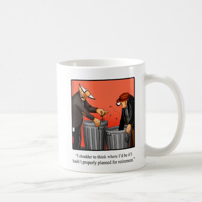 Mug Cadeau de l'Humour de retraite (Droite)