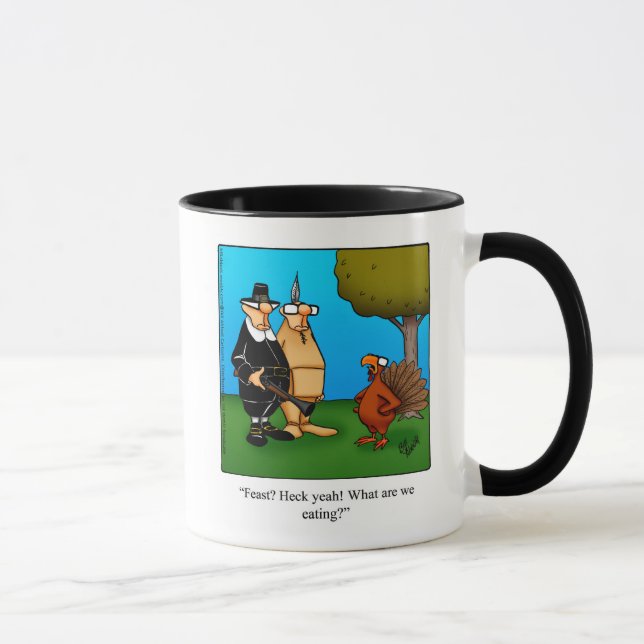 Mug Cadeau de l'Humour de Thanksgiving (Droite)