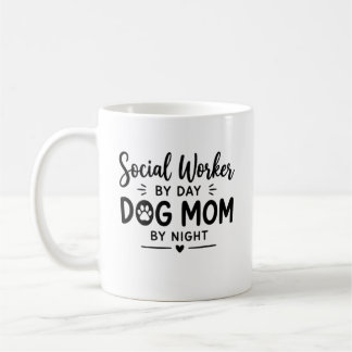 Mug Cadeau de maman chien travailleuse sociale