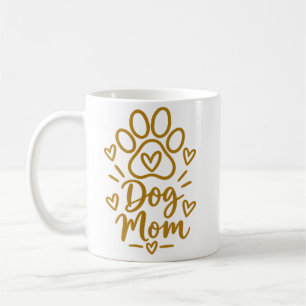 Mug Cadeau de maman de chien empreinte de patte mignon