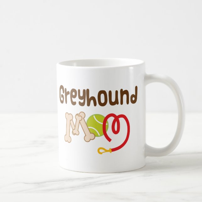 Mug Cadeau de maman de lévrier (race de chien) (Droite)