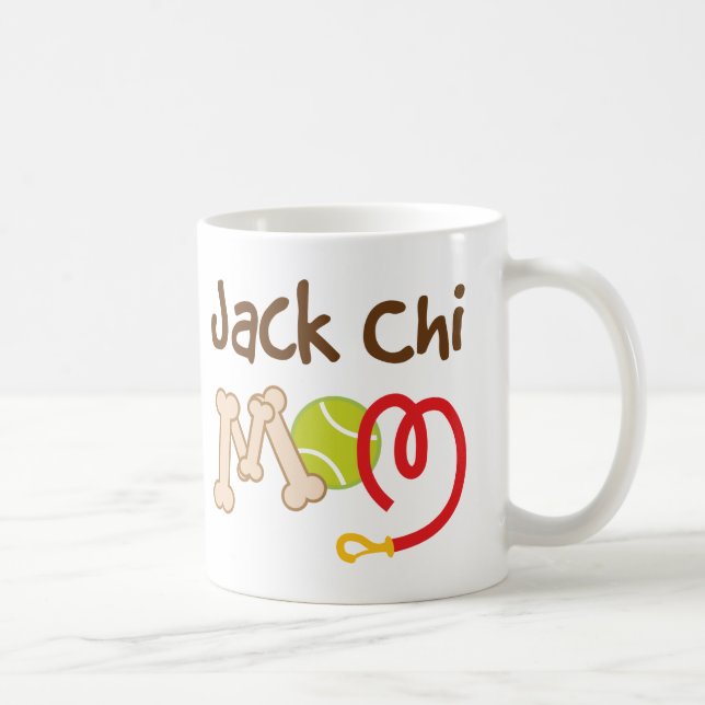 Mug Cadeau de maman de race de chien de Chi de Jack (Droite)