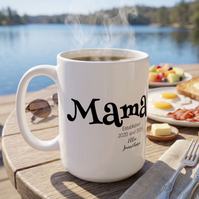 Mug Cadeau de Maman Établie Nouvelle Maman (Créateur téléchargé)