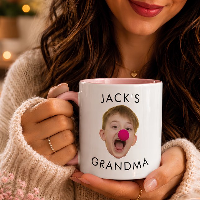Mug Cadeau de Mamie pour son Anniversaire avec Visage  (Créateur téléchargé)