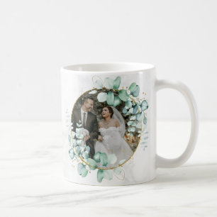 Mug Cadeau de Mariage Personnalisé avec Photo et Nom P