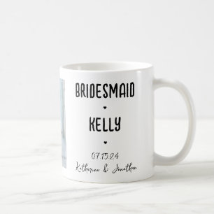 Mug Cadeau de mariage photo personnalisé pour demoisel