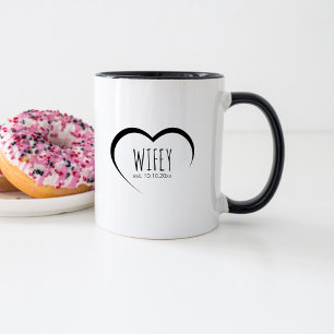 Mug Cadeau de mariage pour une épouse moderne et simpl