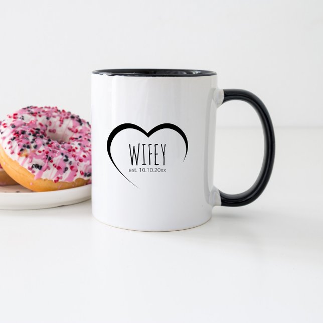 Mug Cadeau de mariage pour une épouse moderne et simpl (Créateur téléchargé)