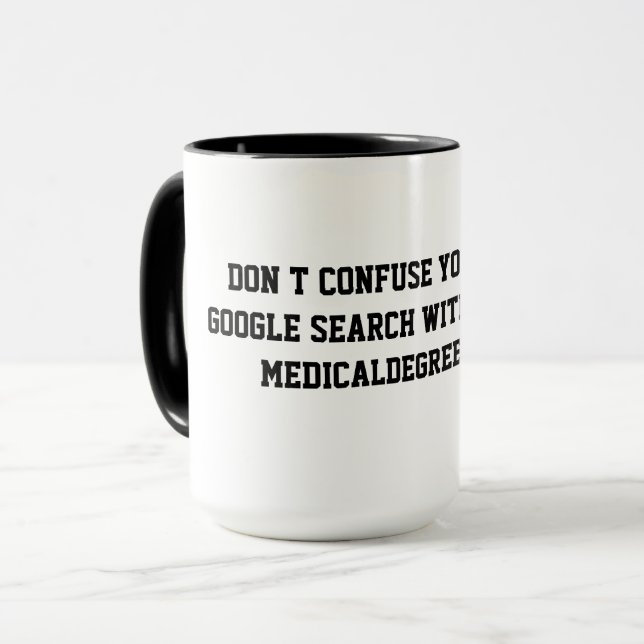 MUG CADEAU DE MÉDECIN DRÔLE (Devant gauche)