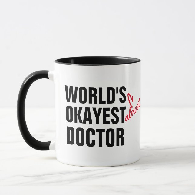 Mug Cadeau de médecin personnalisé, le meilleur médeci (Gauche)