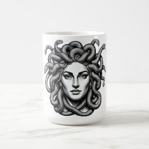 Mug Cadeau de Méduse Gorgone Serpent Cheveux Mythologi