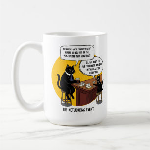Mug Cadeau de mème d'événement de réseautage humoristi