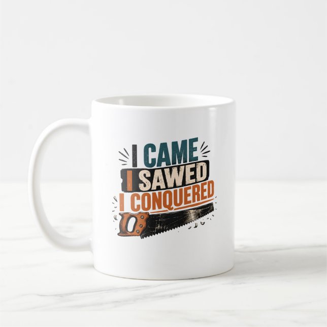 Mug Cadeau de menuisier pour travailleur du bois (Gauche)