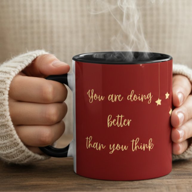 Mug Cadeau de motivation pour la santé mentale pour el (Reminder to be gentle to yourself)