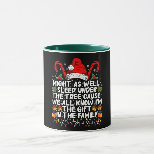 Mug Cadeau de Noël autant dormir sous l'arbre (Centre)