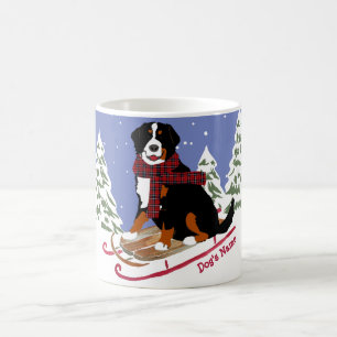Mug Cadeau de Noël Bernese Mt Chien de Noël personnali