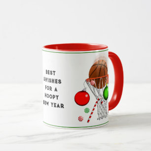 Mug Cadeau de Noël de basket-ball
