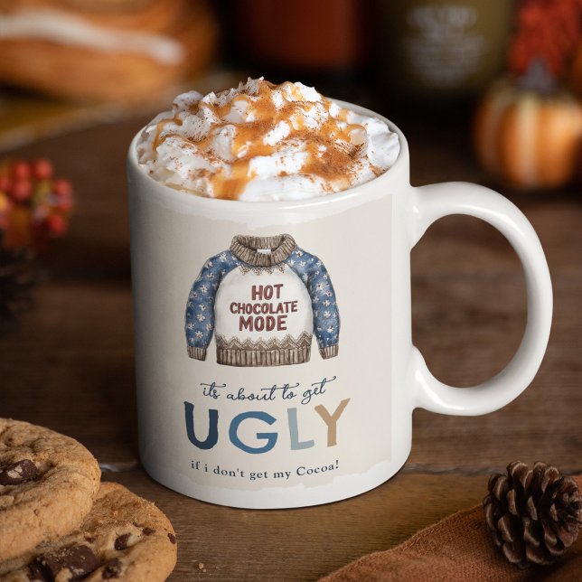Mug Cadeau de Noël de pull moche drôle (Créateur téléchargé)